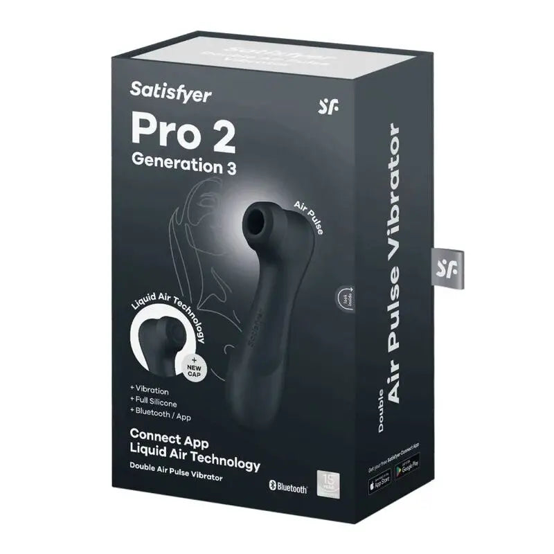 SATISFYER - PRO 2 GENERACIÓN 3 NOIR BLUETOOTH ET APPLICATION SATISFYER AIR PULSE
