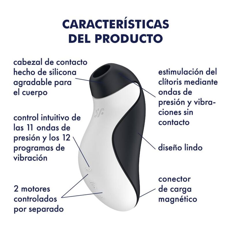 SATISFYER - STIMULATEUR + VIBRATION ORCA SATISFYER AIR PULSE
