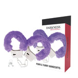 DARKNESS - MENOTTES EN MÉTAL DOUBLÉES LILAS DARKNESS BONDAGE