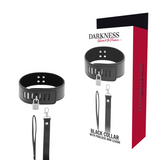 DARKNESS - COLLIER BDSM AVEC SERRURE NOIRE DARKNESS BONDAGE