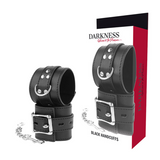 DARKNESS - MENOTTES EN CUIR NOIR DARKNESS BONDAGE