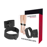 DARKNESS - CHEVILLES EN NYLON NOIR DARKNESS BONDAGE