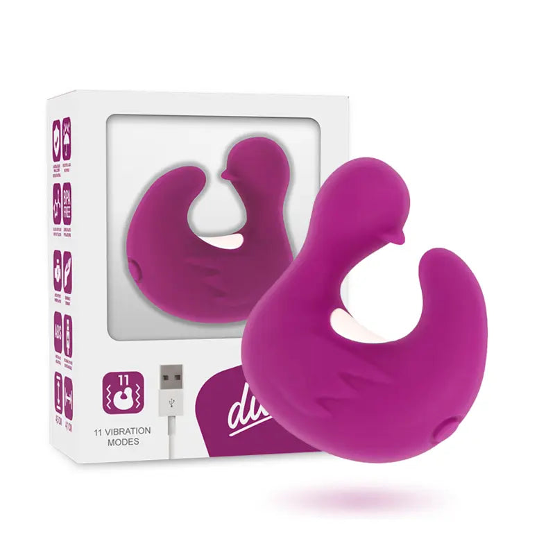 COVERME - DÉ À DÉS À CANARD RECHARGEABLE EN SILICONE STIMULANT DUCKYMANIA COVERME