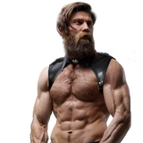 FETISH SUBMISSIVE ATTITUDE - HARNAIS DE COU RÉGLABLE EN ÉCO-CUIR POUR HOMMES BRIGADE FETISH SUBMISSIVE ATTITUDE