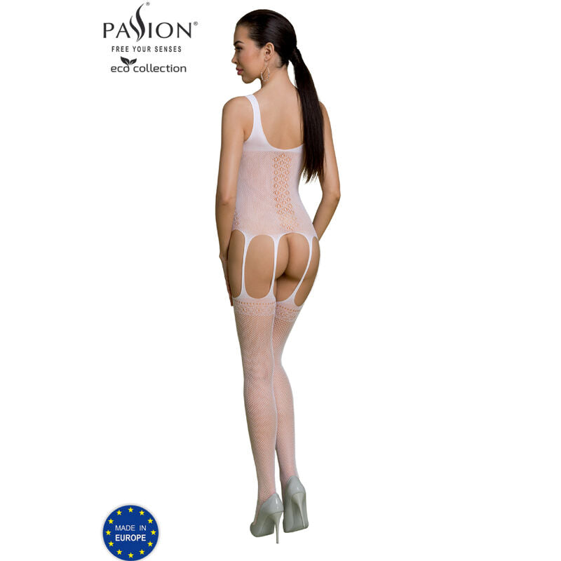 PASSION - BODYSTOCKING ECO COLLECTION ECO BS007 BLANC PASSION WOMAN BODYSTOCKINGS