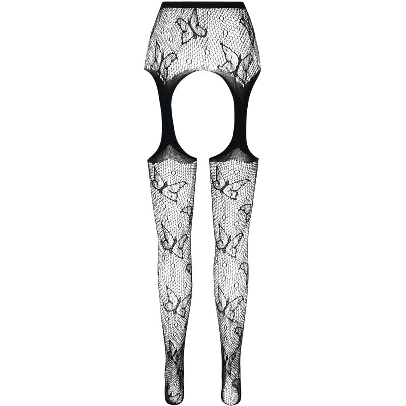 PASSION - BODYSTOCKING ECO COLLECTION ECO S001 ROUGE PASSION WOMAN GARTER & STOCK