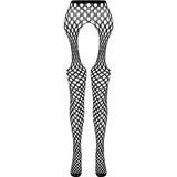 PASSION - BODYSTOCKING ECO COLLECTION ECO S003 BLANC PASSION WOMAN GARTER & STOCK