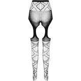 PASSION - BODYSTOCKING ECO COLLECTION ECO S005 BLANC PASSION WOMAN GARTER & STOCK