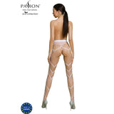 PASSION - BODYSTOCKING ECO COLLECTION ECO S006 BLANC PASSION WOMAN GARTER & STOCK