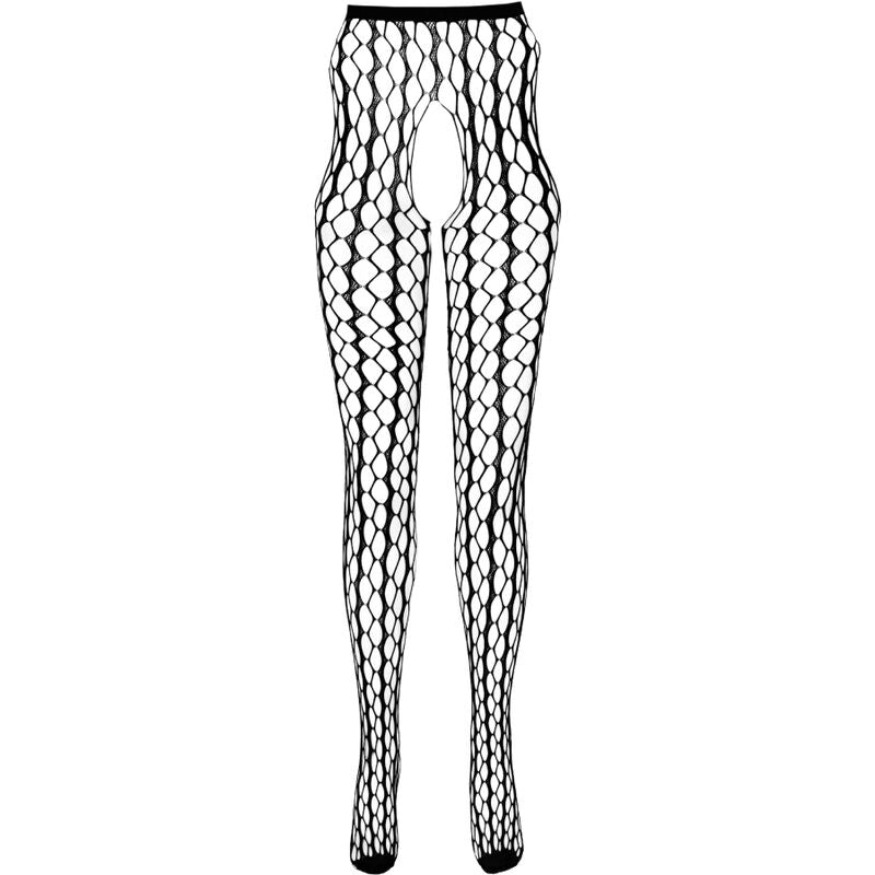 PASSION - BODYSTOCKING ECO COLLECTION ECO S007 NOIR PASSION WOMAN GARTER & STOCK