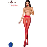 PASSION - TIOPEN 001 COLLANT ROUGE 1/2 20 DEN PASSION WOMAN GARTER & STOCK