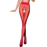 PASSION - TIOPEN 001 COLLANT ROUGE 1/2 20 DEN PASSION WOMAN GARTER & STOCK