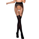 PASSION - TIOPEN 003 COLLANT NOIR 3/4 20/40 DEN PASSION WOMAN GARTER & STOCK