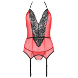 PASSION - PEONIA CORSET LIGNE ÉROTIQUE ROUGE S/M PASSION WOMAN
