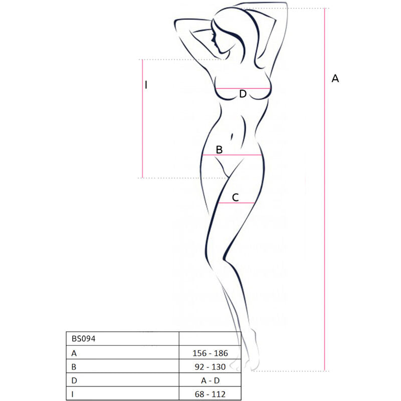 PASSION - BS094 BODYSTOCKING BLANC TAILLE UNIQUE PASSION WOMAN BODYSTOCKINGS