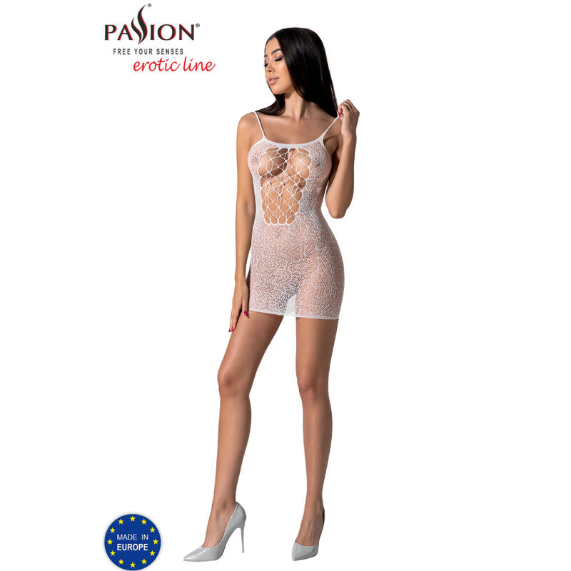 PASSION - BS096 BODYSTOCKING BLANC TAILLE UNIQUE PASSION WOMAN BODYSTOCKINGS