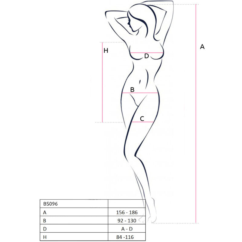 PASSION - BS096 BODYSTOCKING BLANC TAILLE UNIQUE PASSION WOMAN BODYSTOCKINGS