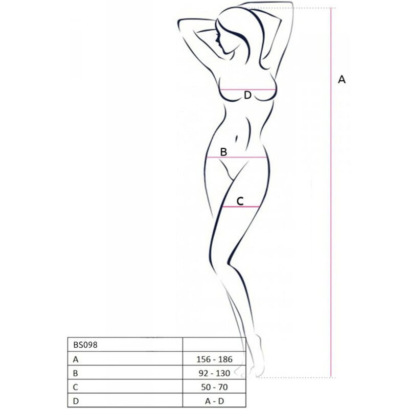 PASSION - BS098 BODYSTOCKING ROUGE TAILLE UNIQUE PASSION WOMAN BODYSTOCKINGS