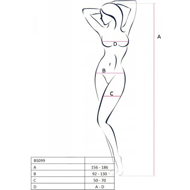 PASSION - BS099 BODYSTOCKING NOIR TAILLE UNIQUE PASSION WOMAN BODYSTOCKINGS
