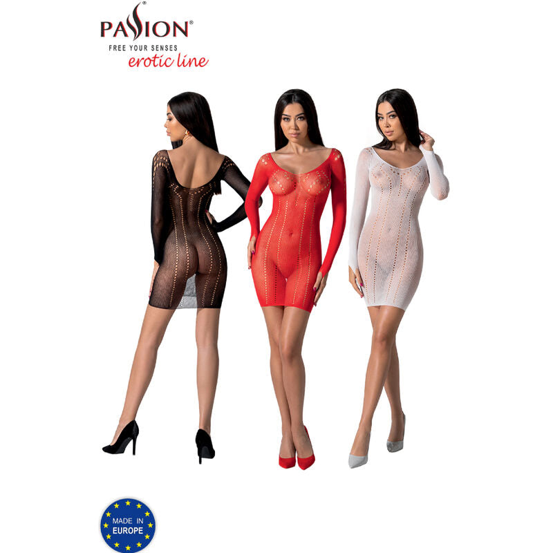 PASSION - BS101 BODYSTOCKING ROUGE TAILLE UNIQUE PASSION WOMAN BODYSTOCKINGS