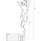 PASSION - S028 BAS BLANCS AVEC JARRETIÈRE TAILLE UNIQUE PASSION WOMAN GARTER & STOCK