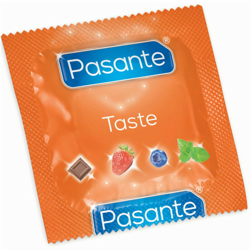 PASANTE - PRÉSERVATIFS SAVEUR FRAISE SAC 144 UNITÉS PASANTE