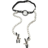 FETISH FANTASY SERIES - GAG AVEC PINCES  NIPPLE FETISH FANTASY SERIES