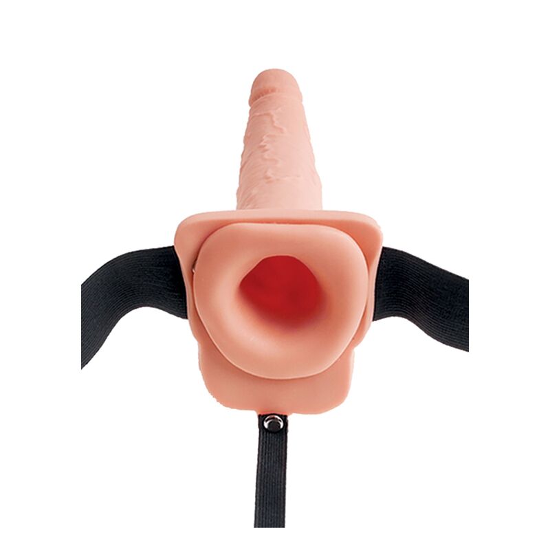 FETISH FANTASY SERIES - HARNAIS RÉGLABLE PÉNIS RÉALISTE AVEC BALLES ÉJACULANTES 19 CM FETISH FANTASY SERIES