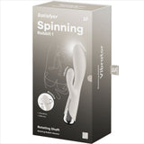 SATISFYER - SPINNING RABBIT 1 CLITORIS ET STIMULATION DU POINT G BEIGE SATISFYER VIBRATOR
