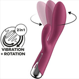 SATISFYER - SPINNING RABBIT 1 CLITORIS ET STIMULATION DU POINT G ROUGE SATISFYER VIBRATOR