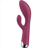 SATISFYER - SPINNING RABBIT 1 CLITORIS ET STIMULATION DU POINT G ROUGE SATISFYER VIBRATOR