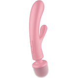 SATISFYER - MASSEUR VIBRATEUR LAPIN TRIPLE LOVER ROSE SATISFYER VIBRATOR