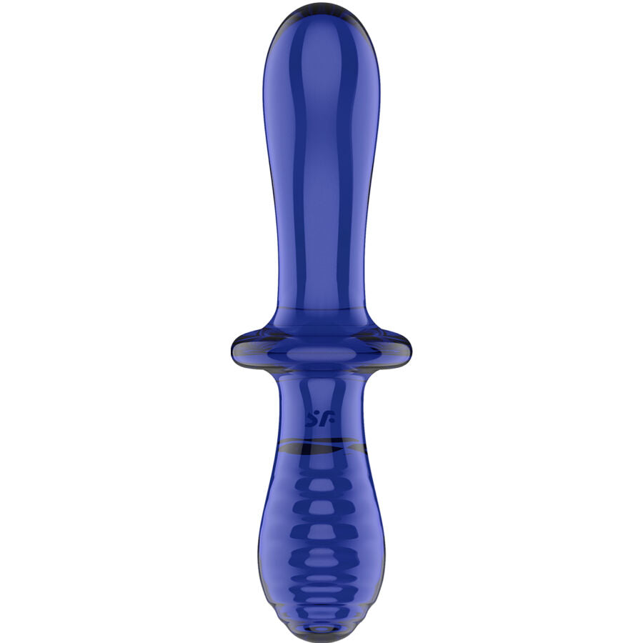 SATISFYER - GODE DOUBLE CRISTAL BLEU SATISFYER CRYSTAL