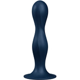 SATISFYER - DILDO EN SILICONE DOUBLE BALL-R BLEU SATISFYER PLUGS