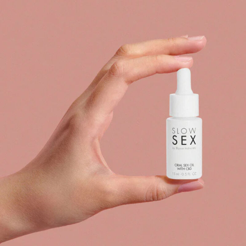 Bijoux Indiscrets Slow Sex - Huile pour le sexe oral au CBD 15 ml — vue 3