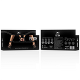 FETISH SUBMISSIVE BONDAGE - BARRE SÉPARATEUR RÉGLABLE 4 PIÈCES FETISH SUBMISSIVE BONDAGE