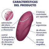 SATISFYER - TAP & CLIMAX 1 VIBRATEUR LAY-ON ROUGE SATISFYER LAYONS