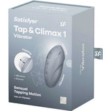 SATISFYER - TAP & CLIMAX 1 VIBRATEUR LAY-ON GRIS SATISFYER LAYONS