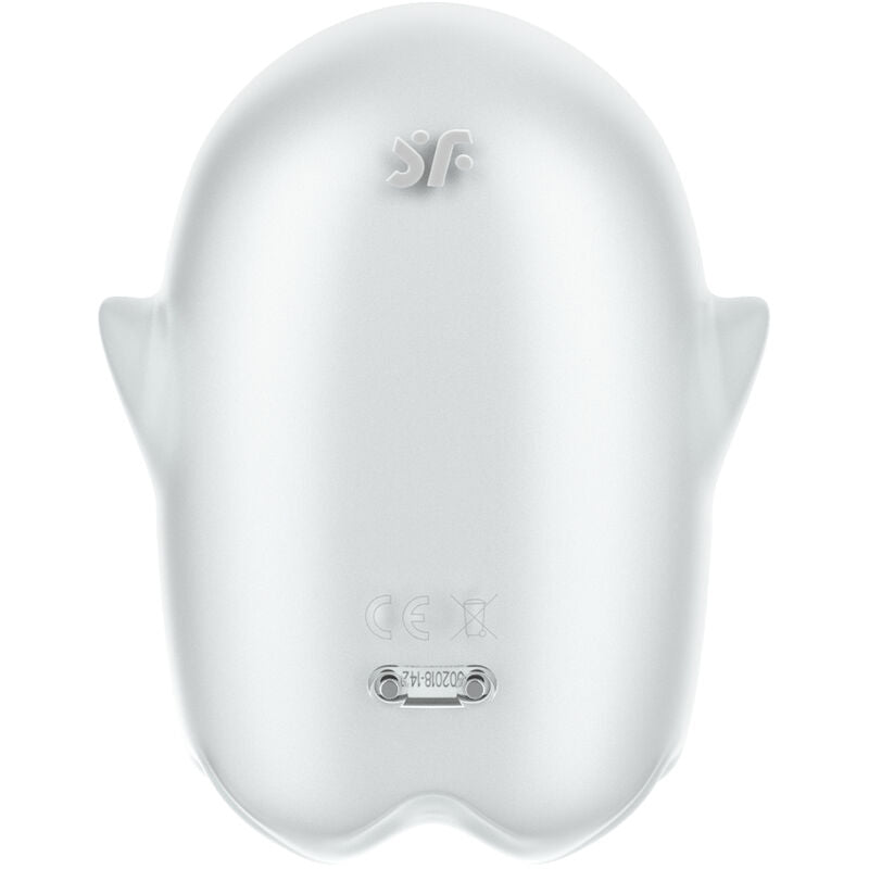 SATISFYER - GLOWING GHOST AIR PULSE & VIBRATEUR BLANC SATISFYER AIR PULSE