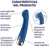 SATISFYER - SPINNING G-SPORT 1 VIBRATEUR ROTATOR BLEU SATISFYER VIBRATOR