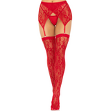 LEG AVENUE - CUISSES DENTELLES & JARRETELLES ROUGE LEG AVENUE HOSIERY