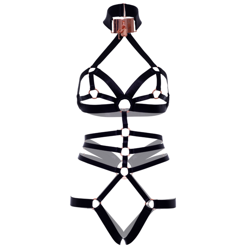 LEG AVENUE - HARNAIS DE CORPS ÉLASTIQUE SANS CROTCHLES LEG AVENUE KINK