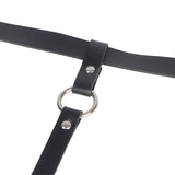 SUBBLIME - HARNAIS DE JAMBE CHAÎNE CUIR NOIR TAILLE UNIQUE SUBBLIME FETISH