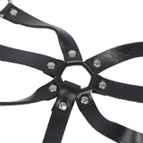 SUBBLIME - HARNAIS CORPS SANGLES AJUSTABLES CUIR NOIR TAILLE UNIQUE SUBBLIME FETISH