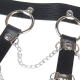 SUBBLIME - HARNAIS POITRINE CHAÎNE S EN CUIR NOIR TAILLE UNIQUE SUBBLIME FETISH