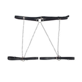 SUBBLIME - HARNAIS CEINTURE CUIR NOIR TAILLE UNIQUE SUBBLIME FETISH