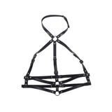 SUBBLIME - HARNAIS POITRINE ANNEAU CUIR NOIR TAILLE UNIQUE SUBBLIME FETISH