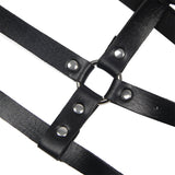 SUBBLIME - HARNAIS POITRINE ANNEAU CUIR NOIR TAILLE UNIQUE SUBBLIME FETISH