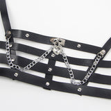 SUBBLIME - HARNAIS CORSET AVEC CHAÎNE DÉTAIL TAILLE UNIQUE SUBBLIME FETISH