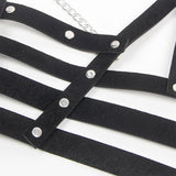 SUBBLIME - HARNAIS CORSET AVEC CHAÎNE DÉTAIL TAILLE UNIQUE SUBBLIME FETISH